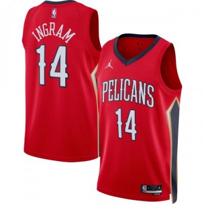 Brandon Ingram New Orleans Pelicans Jordan Brand Statement Edition Swingman Jersey - Red