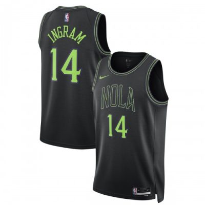 Brandon Ingram New Orleans Pelicans Nike Unisex Swingman Jersey - Black - Hardwood Classics