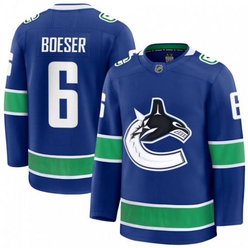 Brock Boeser Men's Vancouver Canucks Blue Home Premium Jersey