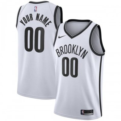 Brooklyn Nets Nike Swingman Custom Jersey - Association Edition - White