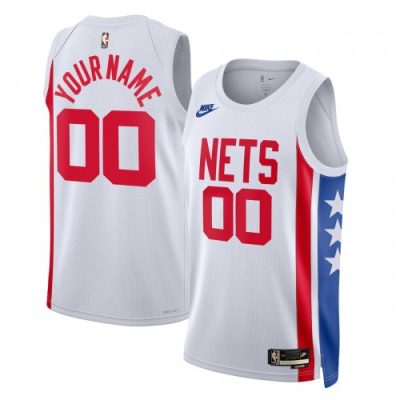 Brooklyn Nets Nike Unisex Custom Swingman Jersey - Classic Edition - White