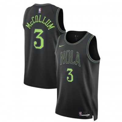 CJ McCollum New Orleans Pelicans Nike Unisex Swingman Jersey - Black - Hardwood Classics