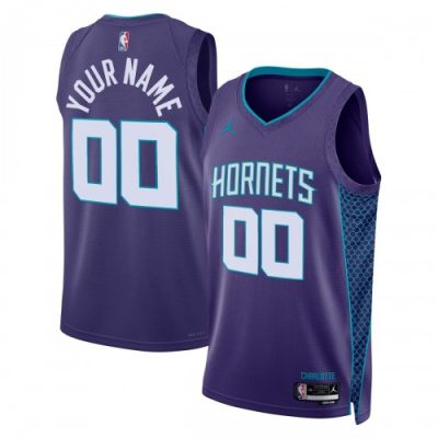 Charlotte Hornets Jordan Brand Unisex Swingman Custom Jersey - Statement Edition - Teal