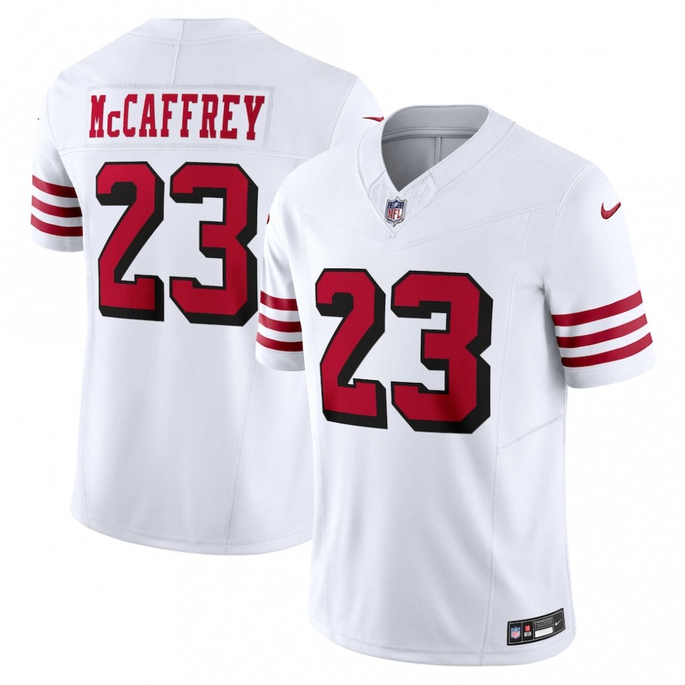 Christian McCaffrey #23 San Francisco 49ers Nike Vapor F.U.S.E. Limited 2nd Alternate Jersey - White