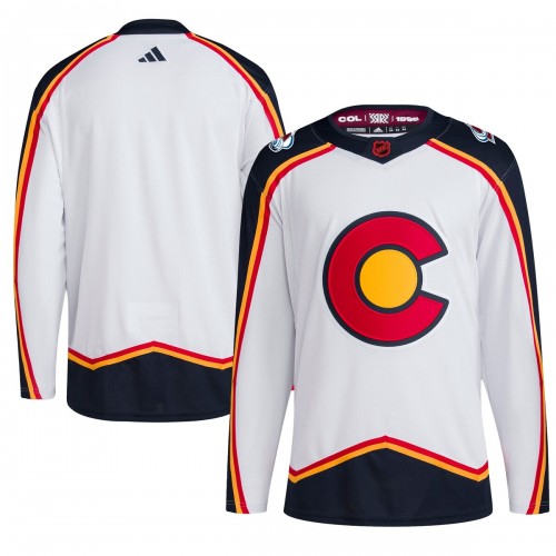 Colorado Avalanche Reverse Retro 2.0 Authentic Blank Jersey - White