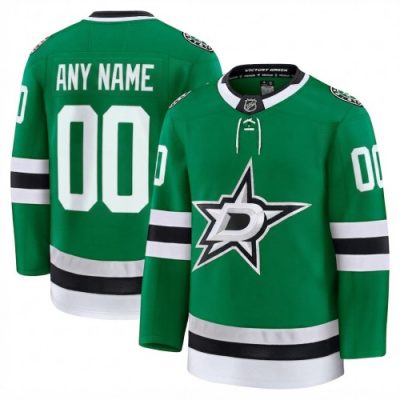 Dallas Stars Home Premium Player Custom Jersey - Kelly Green