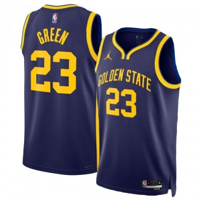 Draymond Green Golden State Warriors Jordan Brand Unisex Swingman Badge Jersey - Statement Edition - Navy
