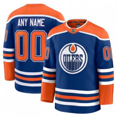 Edmonton Oilers Home Premium Custom Jersey