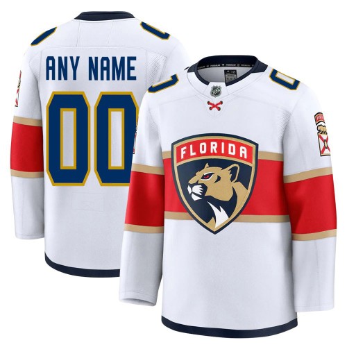 Florida Panthers Away Premium Custom Jersey - White