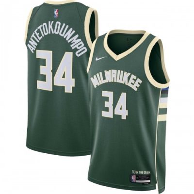 Giannis Antetokounmpo Milwaukee Bucks Nike Unisex Swingman Jersey  - Hunter Green