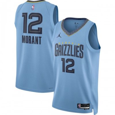 Ja Morant Memphis Grizzlies Jordan Brand Statement Edition Swingman Jersey - Light Blue