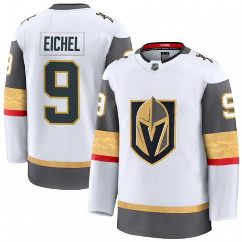 Jack Eichel Men's Vegas Golden Knights White Away Premium Jersey