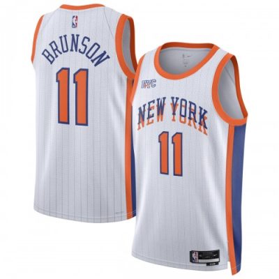 Jalen Brunson New York Knicks Nike Unisex Swingman Player Jersey - Hardwood Classics - White