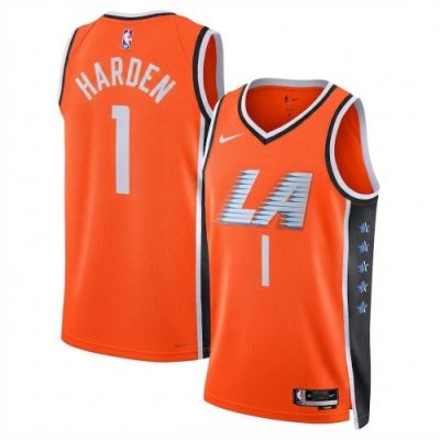 James Harden LA Clippers Nike Unisex 2025/26 Orange Swingman Jersey - Hardwood Classics