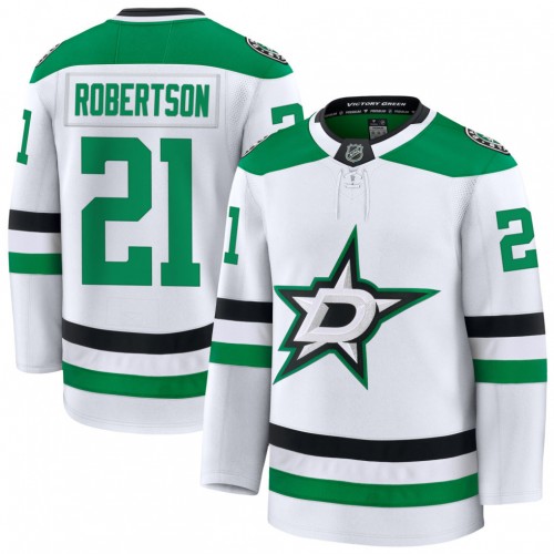 Jason Robertson Dallas Stars Away Premium Player Jersey - White