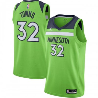 Karl-Anthony Towns Minnesota Timberwolves Jordan Brand Swingman Jersey - Statement Edition - Green