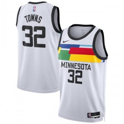 Karl-Anthony Towns Minnesota Timberwolves Nike Unisex Swingman Jersey - Hardwood Classics - White