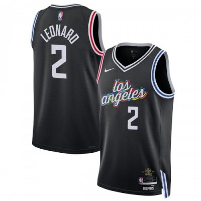 Kawhi Leonard LA Clippers Nike Unisex Swingman Jersey - Hardwood Classics - Black