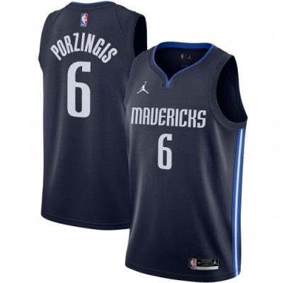 Kristaps Porzingis Dallas Mavericks Jordan Brand Swingman Jersey - Statement Edition - Navy