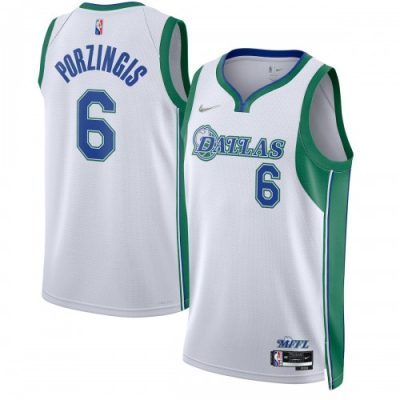 Kristaps Porzingis Dallas Mavericks Nike Swingman Jersey - Hardwood Classics - White