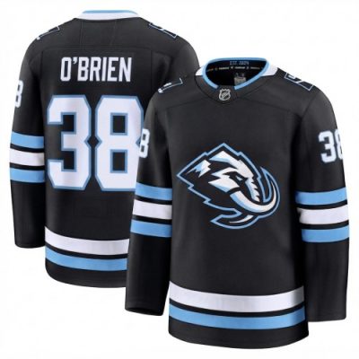 Liam O'Brien Men's Utah Mammoth Black Home Premium Jersey