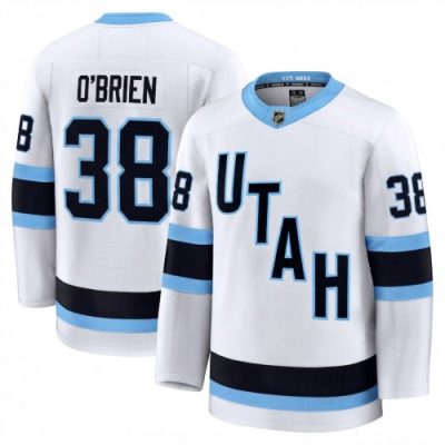 Liam O'Brien Men's Utah Mammoth White Away Premium Player Jersey