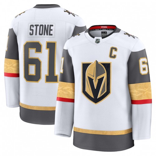 Mark Stone Men's Vegas Golden Knights White Away Premium Jersey