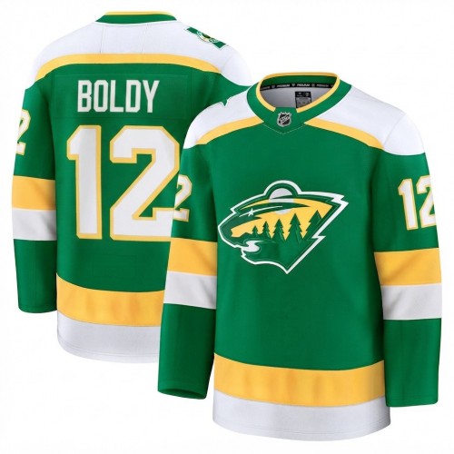 Matt Boldy Men's Minnesota Wild Green Alternate Premium Jersey