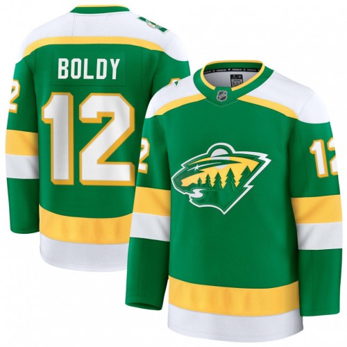 Matt Boldy Minnesota Wild Alternate Premium Jersey - Green
