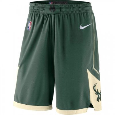 Men Milwaukee Bucks Nike Green 2019/20 Swingman Shorts
