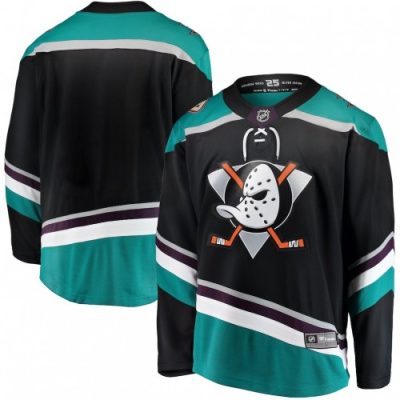 Men's Anaheim Ducks Black Alternate Breakaway Blank Jersey