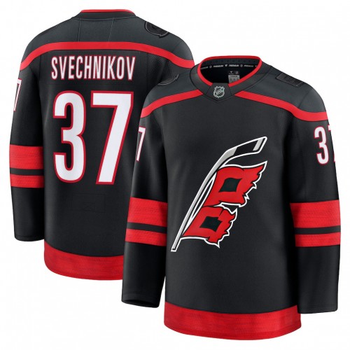 Men's Carolina Hurricanes Andrei Svechnikov Black Home Premium Jersey