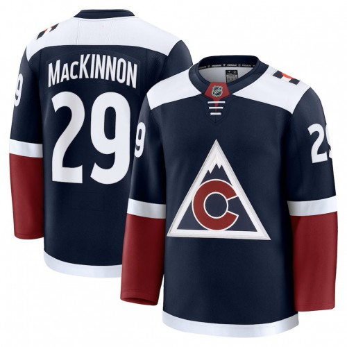 Men's Colorado Avalanche Nathan MacKinnon Navy Alternate Premium Jersey