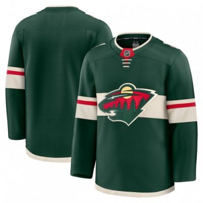 Men's Minnesota Wild Green Home Premium Blank Jersey