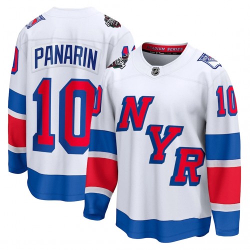 Men's New York Rangers Artemi Panarin White 2024 NHL Stadium Series Breakaway Premium Jersey