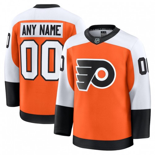 Men's Philadelphia Flyers Orange Home Premium Custom Jersey