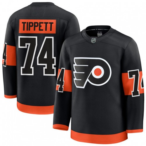 Men's Philadelphia Flyers Owen Tippett Black Alternate Premium Jersey