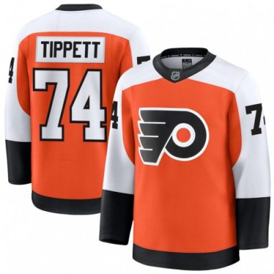 Men's Philadelphia Flyers Owen Tippett Orange Home Premium Jersey