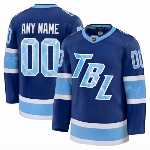 Men's Tampa Bay Lightning Blue 2026 NHL Stadium Series Premium Custom Jersey