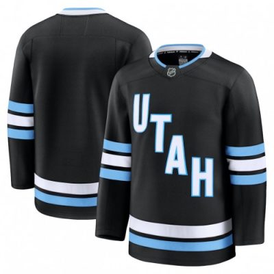 Men's Utah Mammoth Black Home Premium Blank Jersey