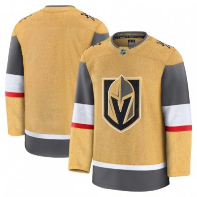Men's Vegas Golden Knights Gold Home Premium Blank Jersey