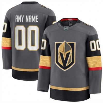Men's Vegas Golden Knights Gray Alternate Premium Custom Jersey