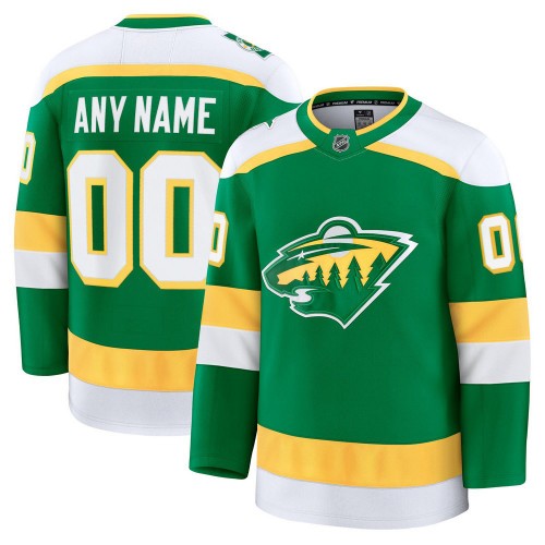 Minnesota Wild Alternate Premium Custom Jersey - Green