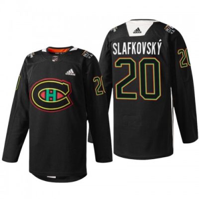 Montreal Canadiens Juraj Slafkovsky Black History Night Warmup Jersey