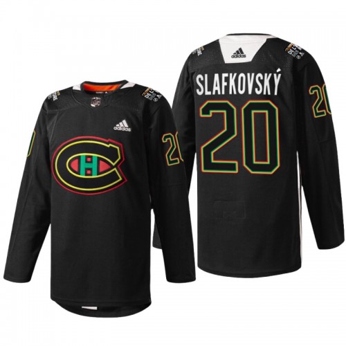 Montreal Canadiens Juraj Slafkovsky Black History Night Warmup Jersey
