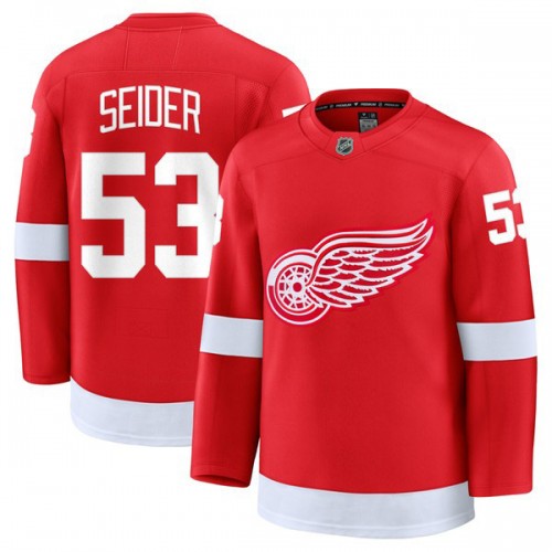 Moritz Seider Detroit Red Wings Home Premium Jersey - Red