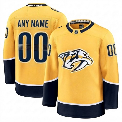 Nashville Predators Home Premium Custom Jersey - Yellow