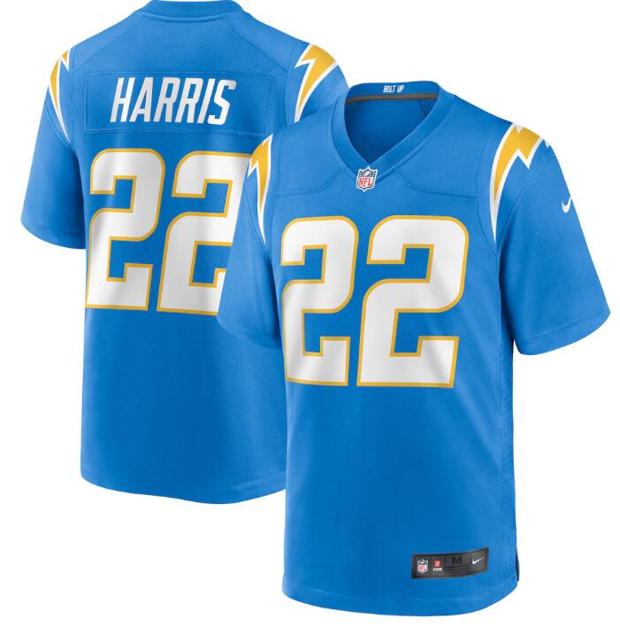 Nike Vapor Stitched Najee Harris Chargers Jersey - Powder Blue NFL Game Day