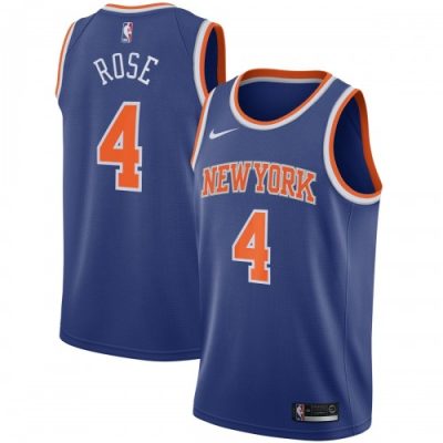 Nike Derrick Rose New York Knicks Blue Swingman Jersey