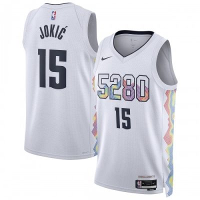 Nikola Jokic Denver Nuggets Nike Unisex Swingman Player Jersey - Hardwood Classics - White